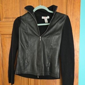 Real Clothes From Saks5thAvenue Black Leather Jacket